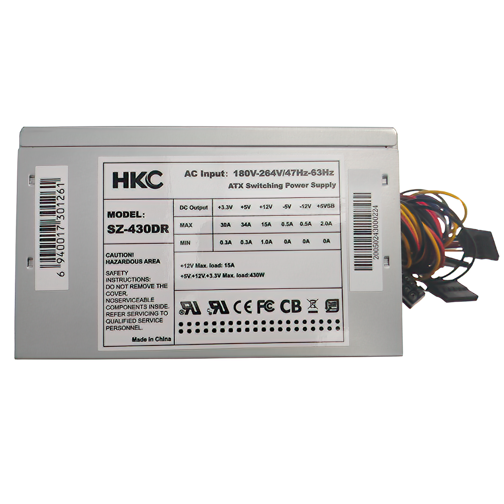 HKC SZ 430W Silver Voeding Retail, 12cm Ventilator