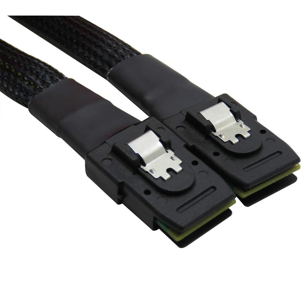 Mini SAS High Density SFF-8087 to SFF-8087 6GB Server Cable 0.7m Pulled