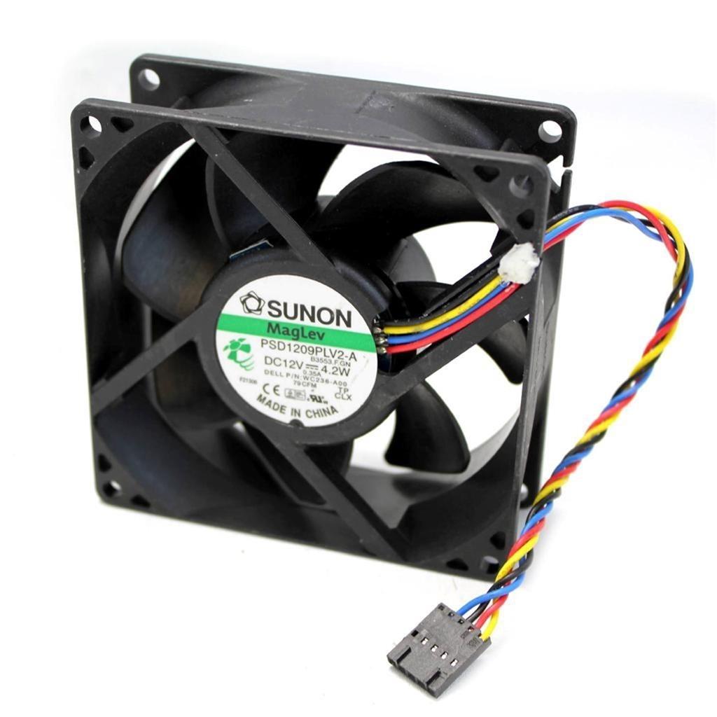 8025 Cooling Case Fan for Dell Optiplex 390 790 990 MT DT Series DW014, 5pin