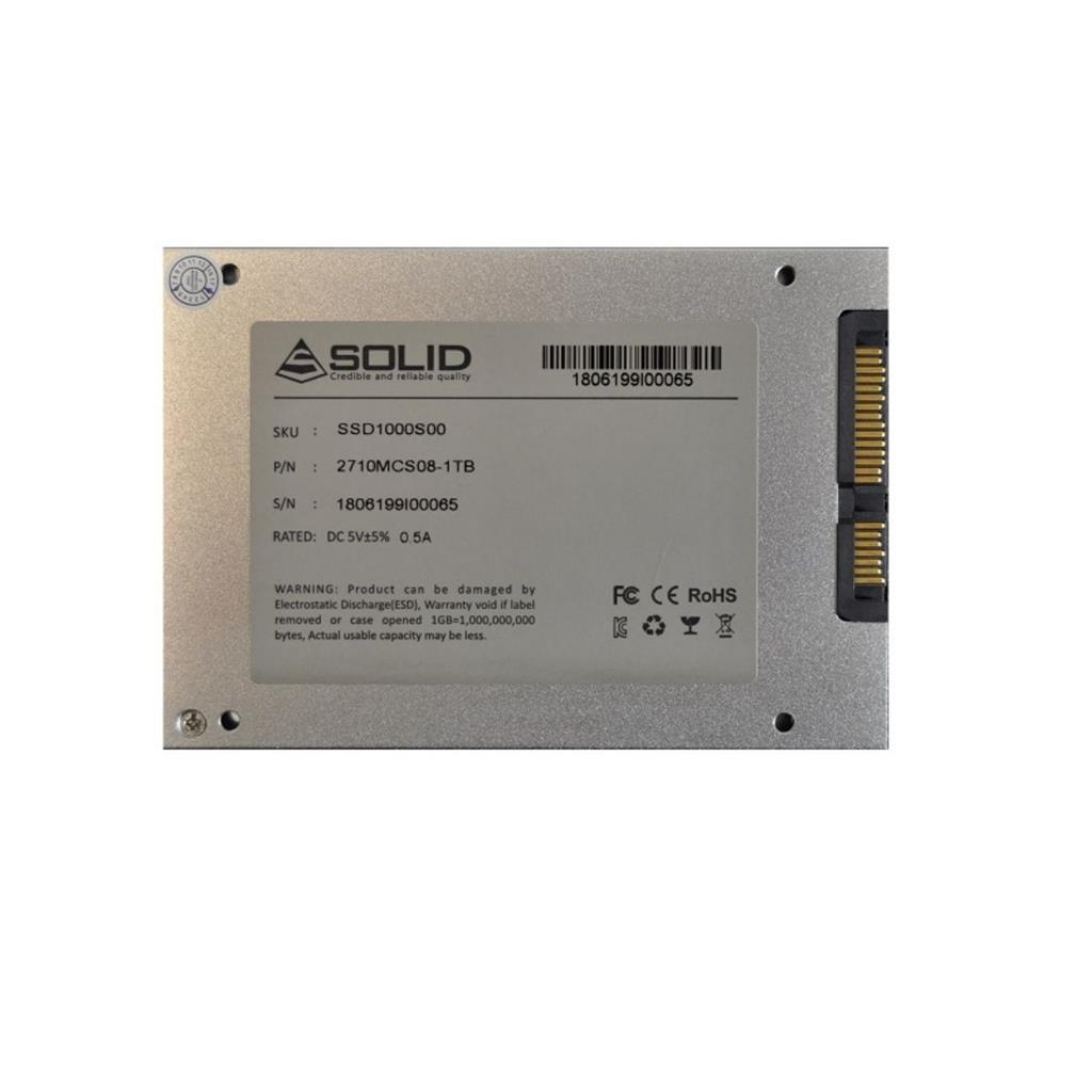 Solid 2.5" SATA 1TB Solid State Disk