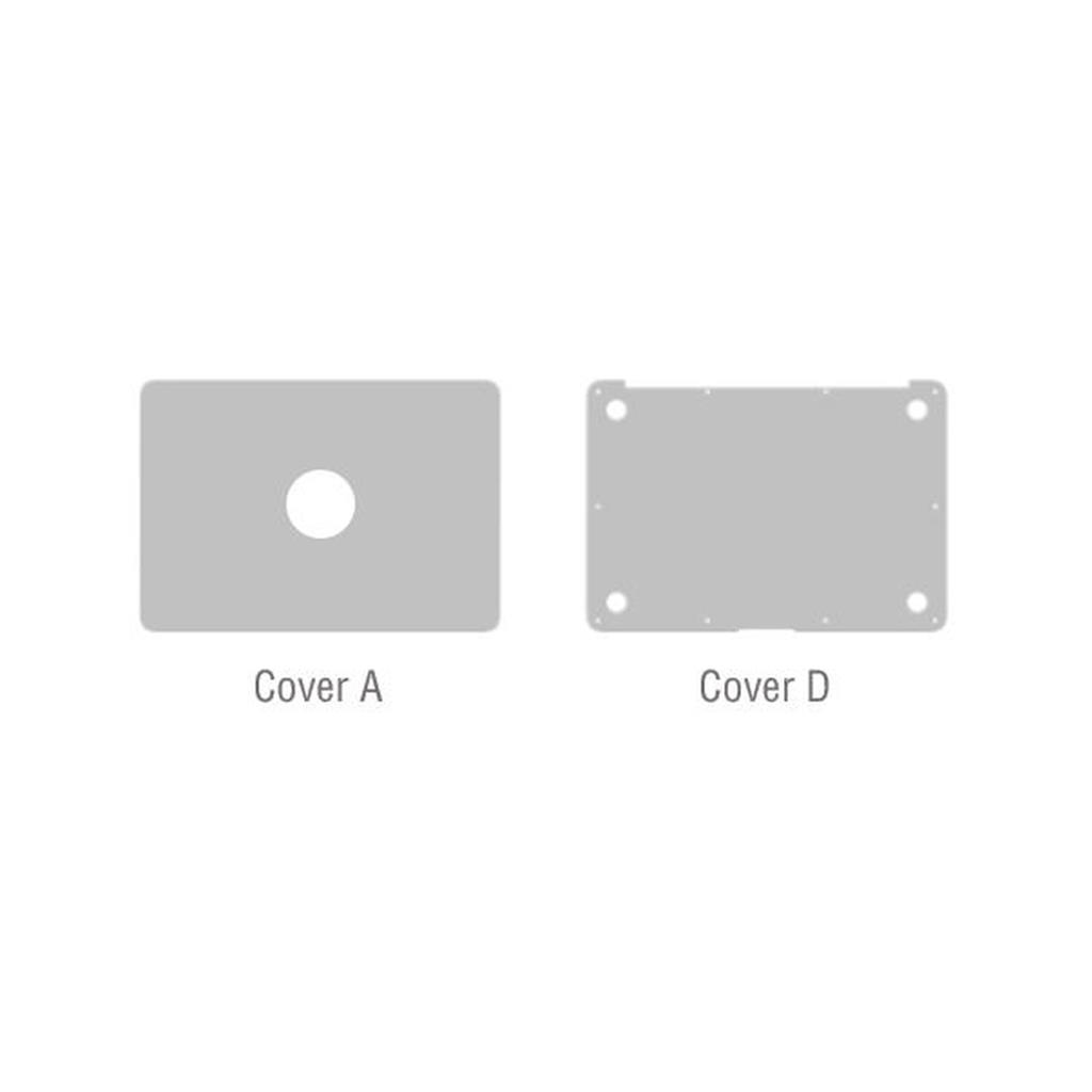 Notebook Skins for MacBook Pro(Retina) A1398 2012-2015, A/D, Brushed Silver (without fingerprint slot)