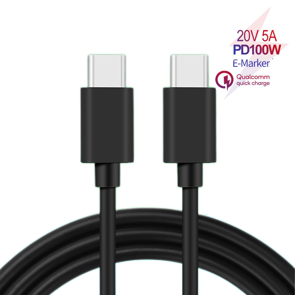 USB 2.0 USB-C to USB-C Cable, 200CM 100W 5A,Black