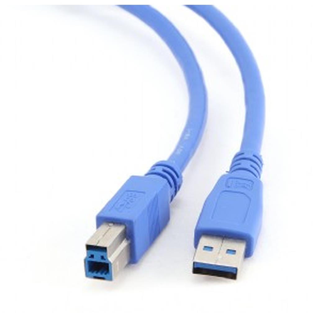 Cablexpert USB 3.0 USB 3.0 A Male to B Male, blue, 1.8M
