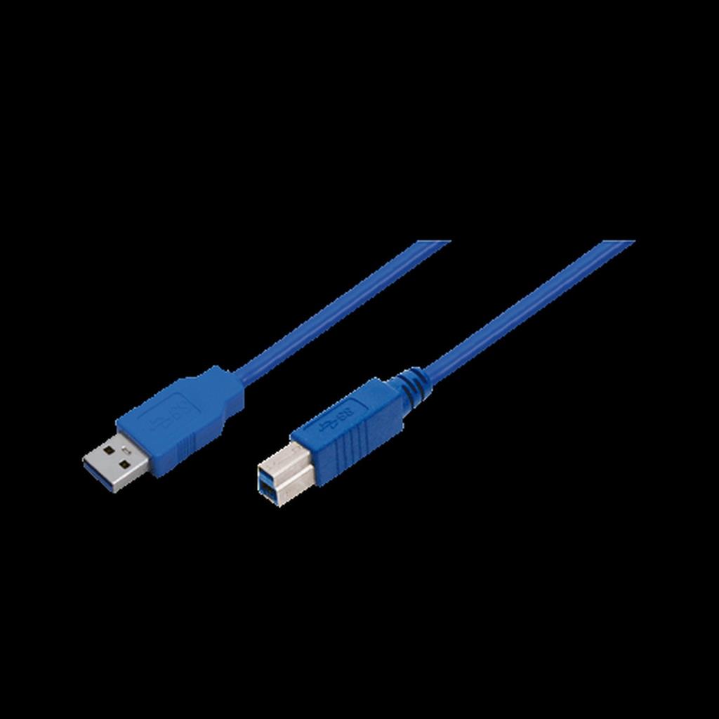 USB 3.0 A Male to B Male, blue, 1M, CU0044