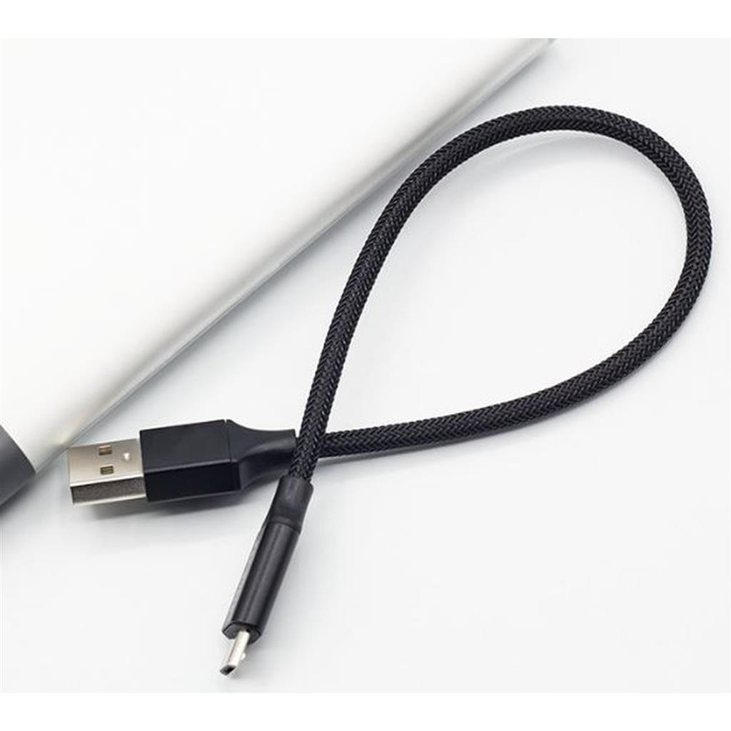 USB 2.0 Micro USB Cable,200mm,for Powerbank & etc. Bulk