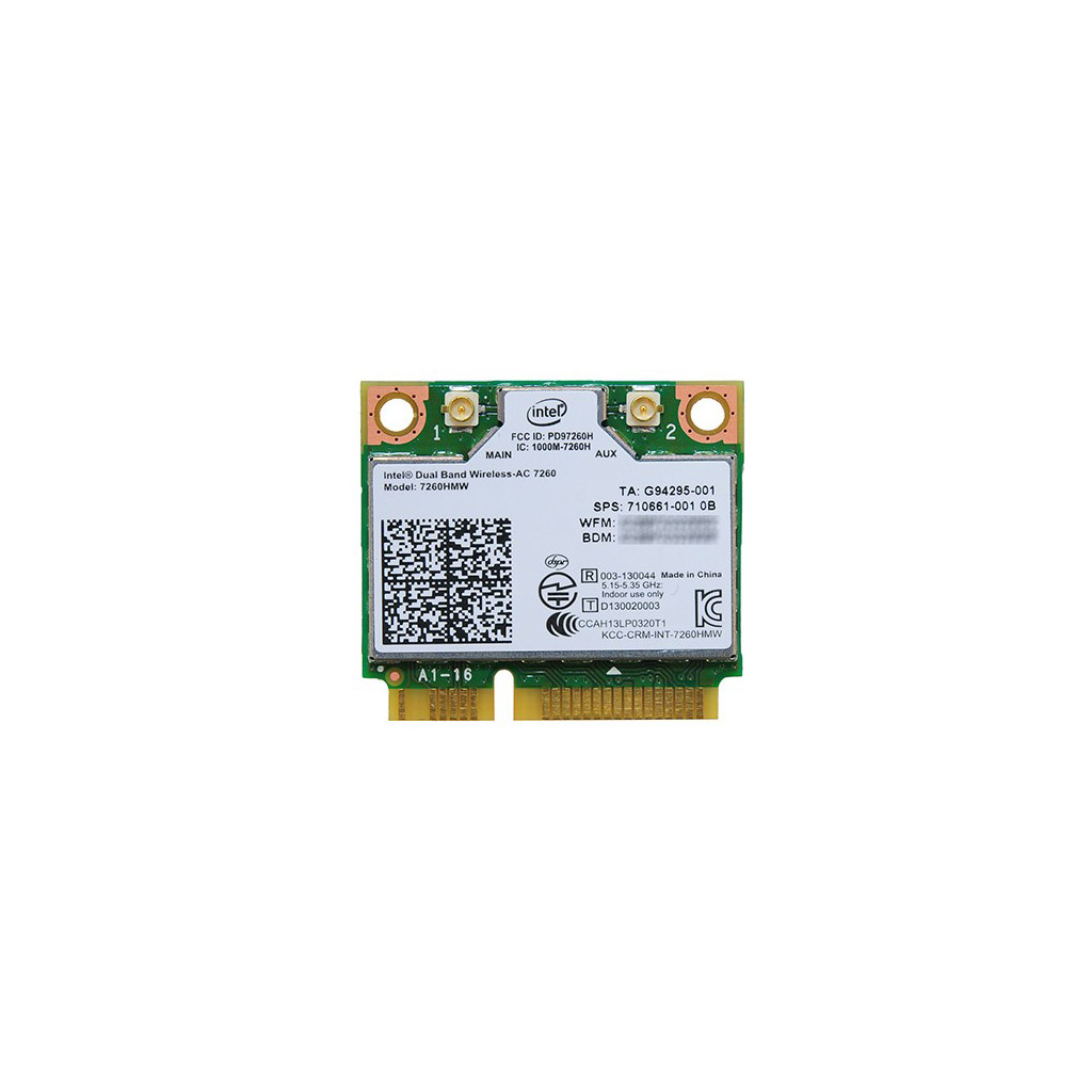 Intel Dual Band Wireless 7260HMW + Bluetooth 4.0 Wireless Card, for Most of the PCs with PCI-E Port