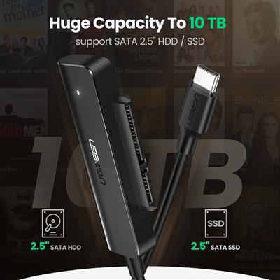 UGREEN USB-C 3.1 to SATA Adapter Cable for 2.5" SSD/HDD
