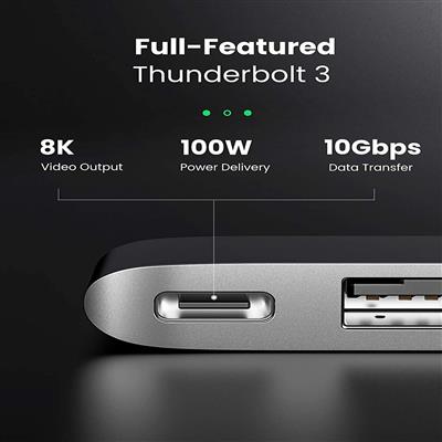 UGREEN Dual USB-C to 3USB3.0+TF/SD+ USB-C/Thunderbold 3.0 Converter