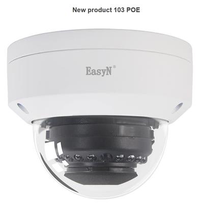 EasyN Outdoor Dome Draadloos IP Camera 4.0 Megapixel,H.265, P2P, Infrarood Nachtfunctie A103J3N01 OP=OP