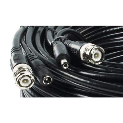 Coax 75Ohm BNC+DC kabel voor beveiligingscamera, lengte 20m