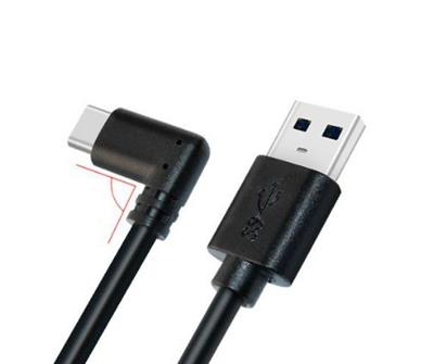 Compatible USB-C 3.2 (90°) to A M/M Cable for Oculus Quest1 Quest2 Quest3, 5M
