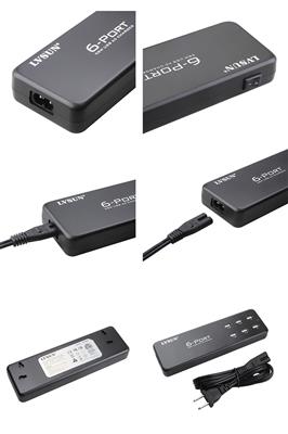 Smart 6-poorts 58W USB bureaulader