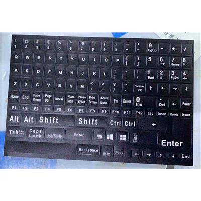 Notebook Keyboard Stickers US Black-White Full Key version