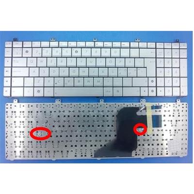 Notebook keyboard for ASUS N55 N75 silver