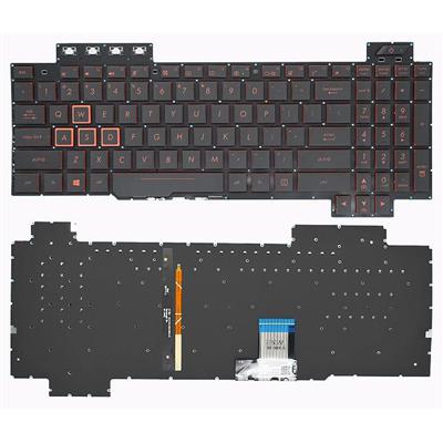 Notebook keyboard for Asus TUF Gaming FX86 FX80GE FX505 with red backlit