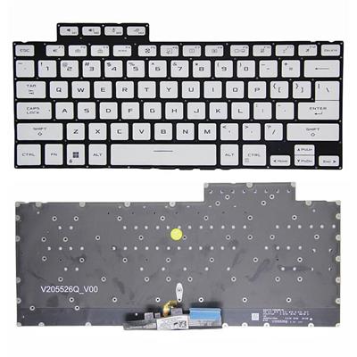 Notebook keyboard for Asus ROG Zephyrus G14 GA402 with backlit White