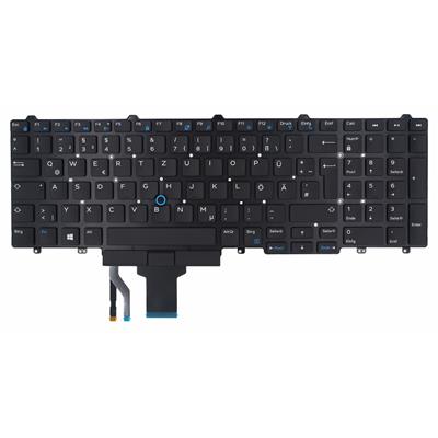 Notebook keyboard for Dell Latitude E5550 E5570 Precision 3510 with pointstick German