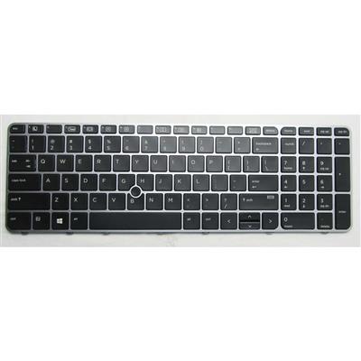 Notebook keyboard for HP EliteBook 850 G3 G4 ZBook 15u G3 with pointer silver frame backlit