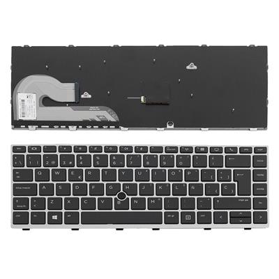 Notebook keyboard for HP EliteBook 745 840 G5 G6 big 'Enter' Spanish assemble
