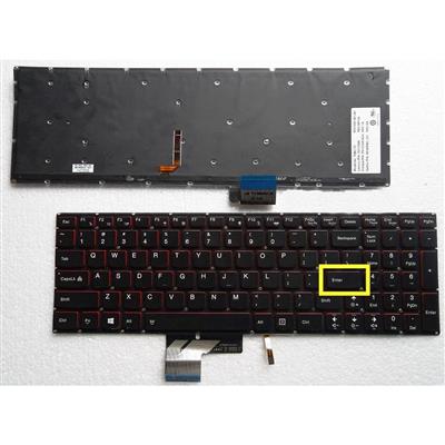 Notebook keyboard for Lenovo IdeaPad Y50  Y50-70 backlit pulled