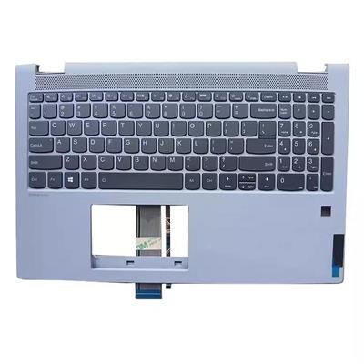 Notebook keyboard for Lenovo Ideapad Flex 5-15 with silver gray topcase backlit