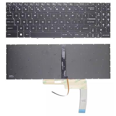 Notebook keyboard for MSI Pulse GL66 GL76 with backlit white