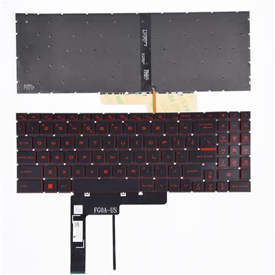 Notebook keyboard for MSI Pulse GL66 GL76 with red backlit