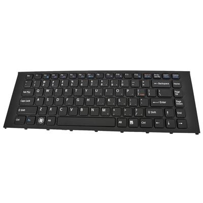 Notebook keyboard for Sony VPC-EA PCG-61211 black  with frame
