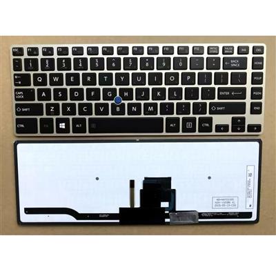 Notebook keyboard for Toshiba Tecra Z40 Z40-A  with backlit point stick