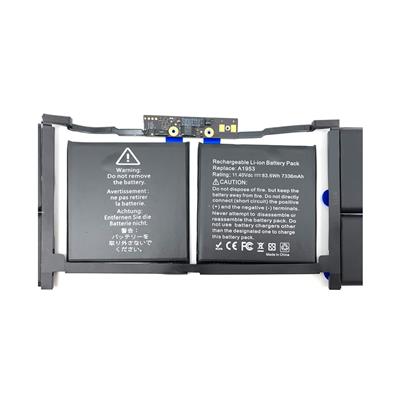 Notebook battery A1953 for Apple MacBook Pro 15"" A1990 Touch Mid 2018 2019 11.4V/84.36Wh/7400mA ATL Chip"