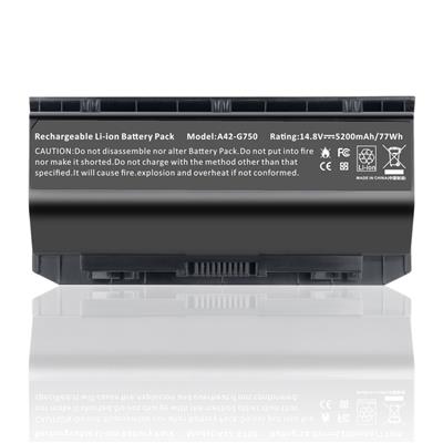 Notebook battery for ASUS G750 Series  15.1V 5200mAh