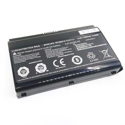 Notebook battery for Clevo W350ET W370ST series 14.8V 5200mAh