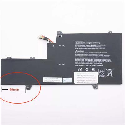 Notebook battery for HP EliteBook X360 1030 G2 OM03XL 11.55V 57WH