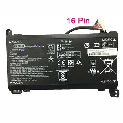 Notebook battery for HP Omen 17-an 14.4V 86Wh 16-pin connector