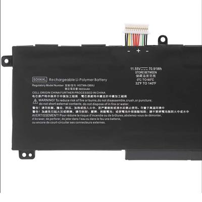 Notebook battery for HP Omen 15 15-EN 15-ek SD06XL 11.55V 6139mAh