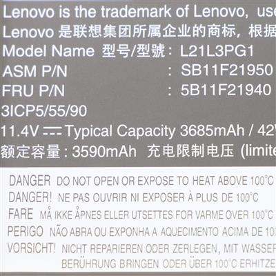 Notebook Battery for Lenovo ThinkPad L14 Gen 3 L15 Gen 3 L21L3PG1 11.4V 42Wh