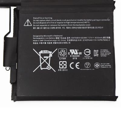 Notebook Battery for Microsoft Surface Book 1 1785, 7.57V 60.8Wh Keyboard