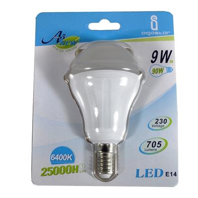 9W E14 LED lamp, 765lm, 6400K