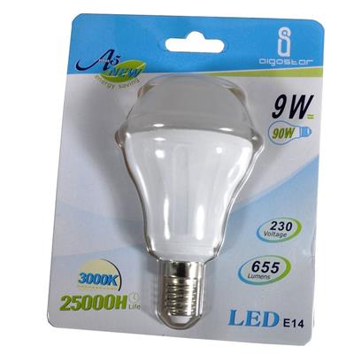 9W E14 LED lamp, 720lm, 3000K (warm wit)