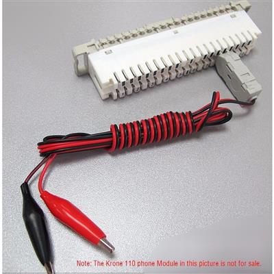 110 Test head to Alligator Clip Test Cord for Krone 110 Phone Module & Patch Panel