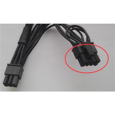 Mini PCIe 6Pin Male to PCIe 6Pin & 8(6+2)Pin Graphics Card Dual Power Supply Cable for Power MacG5