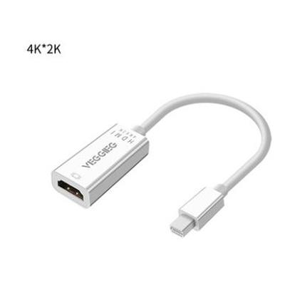 Mini DisplayPort Male to HDMI 2.0 Female Adapter Cable, 4K UHD Support, Black