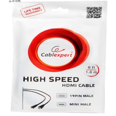 Cablexpert HDMI male to micro D-male black cable, 4.5m,(v1.4)