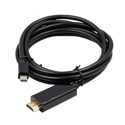 Mini DisplayPort Male to HDMI Male,Gilded,1.8 meters, Black