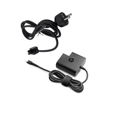 Original HP 65W USB-C Wall Charger (with Round Duckhead powercord HQ002), Used Bulk, PN:860209-850