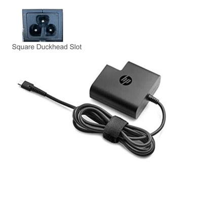 Original HP 65W USB-C Wall Charger with Square Duckhead Slot (without powercord), Used Bulk, PN:L30757-002