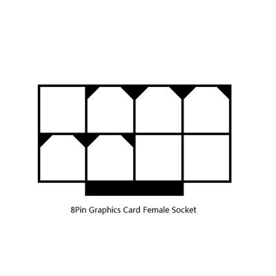 8-Pin to 2*6-Pin Graphics Card Supply Converter, M/F