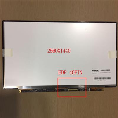 13.3" LED IPS WQHD 2560x1440 EDP 40Pin Matte TFT Panel Bottom Right