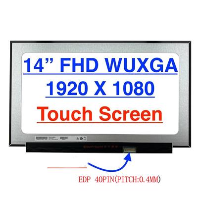 14" LED FHD Matte IPS EDP 40Pin narrow Scherm With On-Cell Touch No Bracket 01ER483 20mm