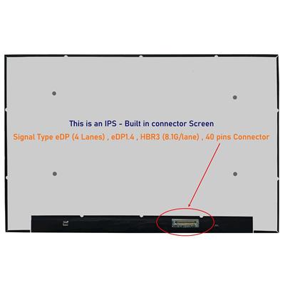 16.0" 2.5K 2560X1600P 16:10 240HZ EDP 40Pin LAPTOP LCD Screen Back Fold